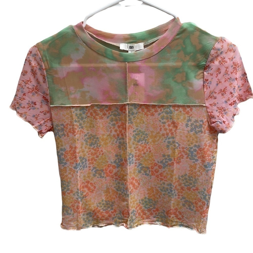 𝅺♥️BP♥️PATCHWORK Mesh Top, size(Small) - Picture 6 of 6